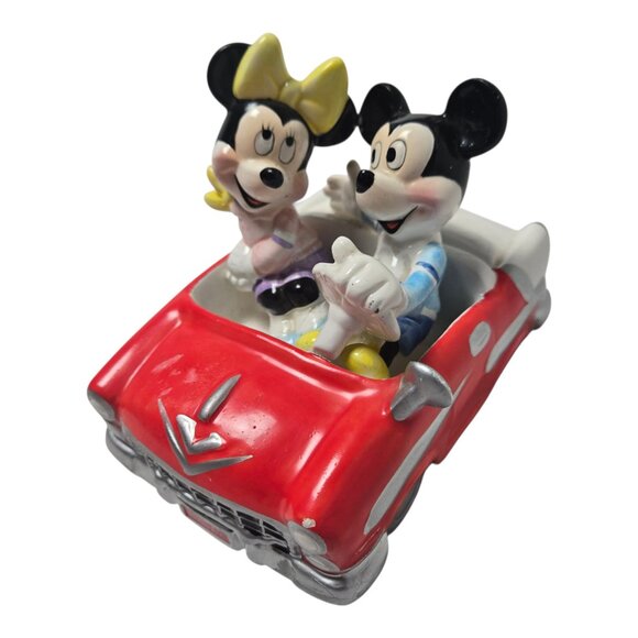 Disney Mickey and Minnie in a Chevy Music Box some imperfections - Picture 1 of 9